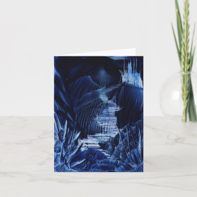 Fairy Castle Encaustic Art Note Card (Front)