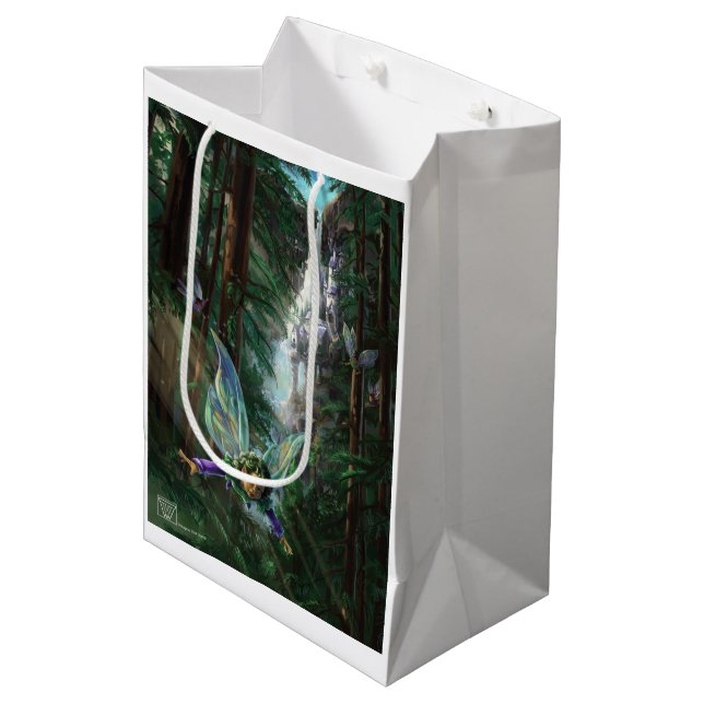 Fairy Castle Forest Medium Gift Bag (Front Angled)