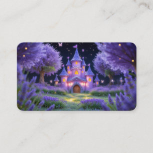 Fairy Castle of the Hidden Lavender Grove Bookmark Business Card
