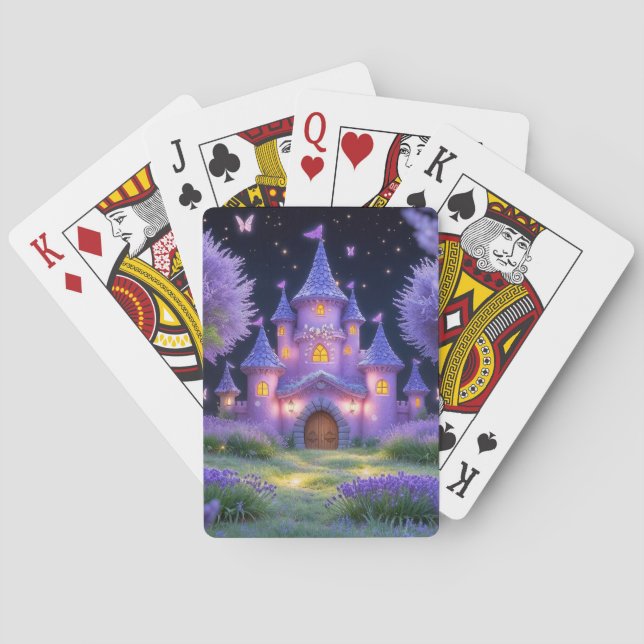 Fairy Castle of the Hidden Lavender Grove Playing Cards (Back)