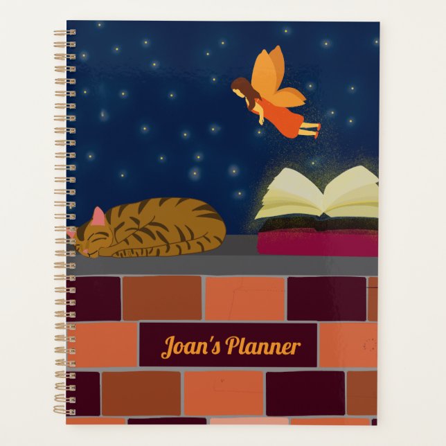 Fairy Cat & Glowbook - Magic Bookish Brick (Devant)