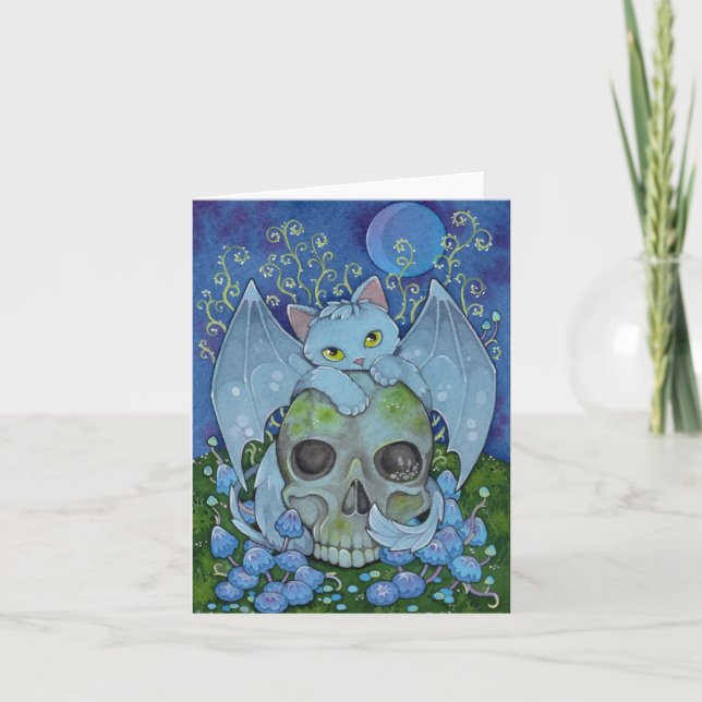 Fairy Cats Affirmation cute cat DEATH Card (Front)
