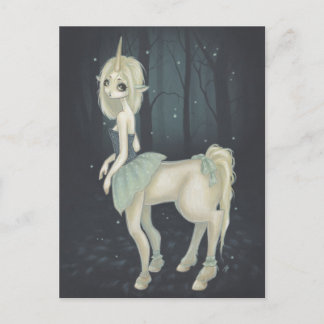 fairy centaur forest post card