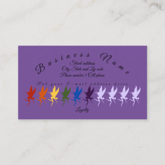 Fairy chakra business loyalty card