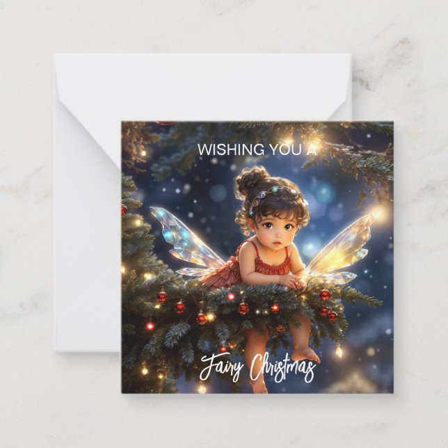 Fairy Christmas Magical  Card (Front)