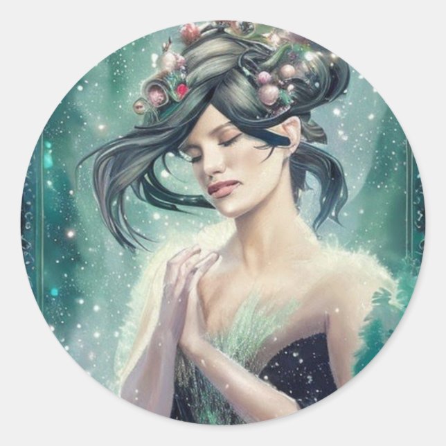 Fairy Christmas Sticker (Front)