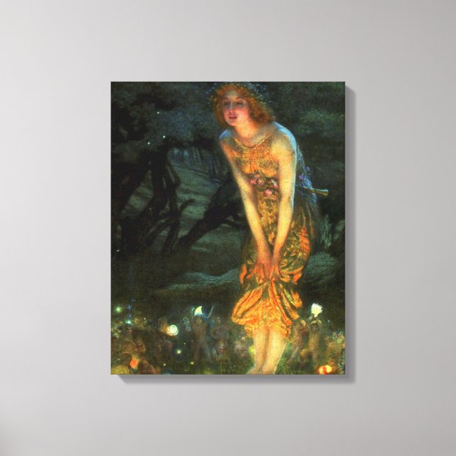 Fairy Circle Fairies Midsummer Eve Canvas Print (Front)