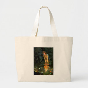Fairy Circle Fairies Midsummer Eve Large Tote Bag