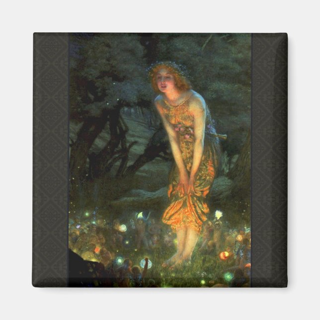 Fairy Circle Fairies Midsummer Eve Magnet (Front)