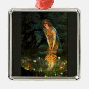 Fairy Circle Fairies Midsummer Eve Metal Ornament