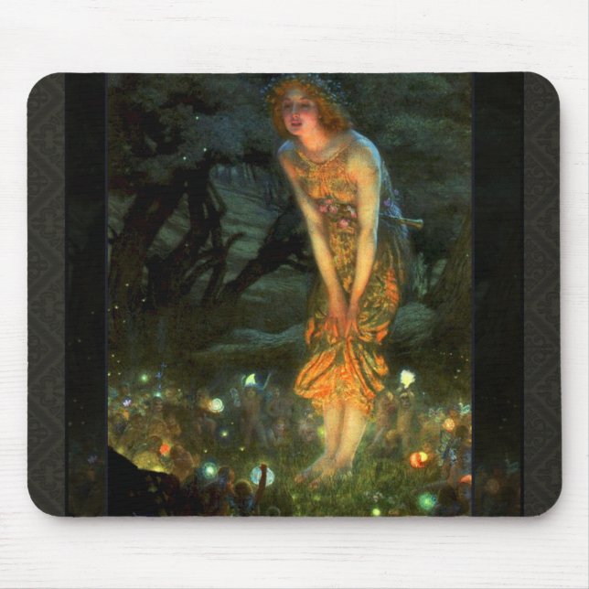 Fairy Circle Fairies Midsummer Eve Mouse Pad (Front)