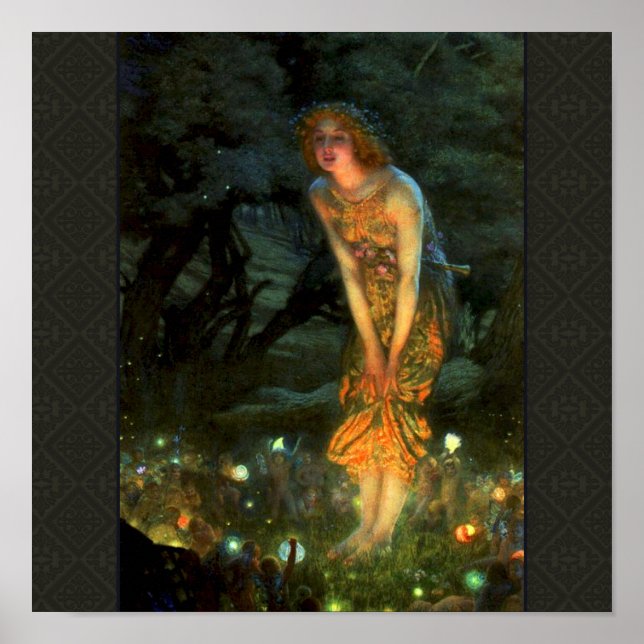 Fairy Circle Fairies Midsummer Eve Poster (Front)
