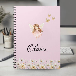 Fairy Cute Garden Enchanted Personalized Name Notebook
