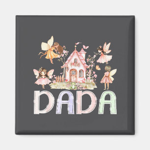 Fairy Dada Magical Floral Birthday Girl Fairytale Magnet