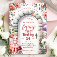 Fairy Door Blonde Hair Fairy First Birthday Party
