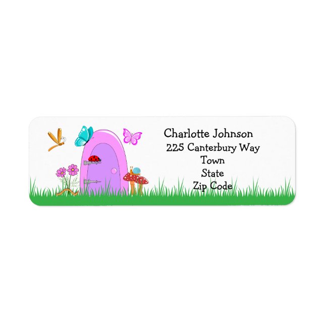 Fairy Door Return Address Labels (Front)