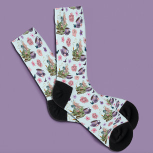 Fairy Dragon Books Tea Friendship  Socks