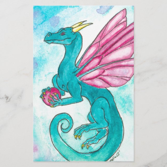 Fairy Dragon Stationery (Front)