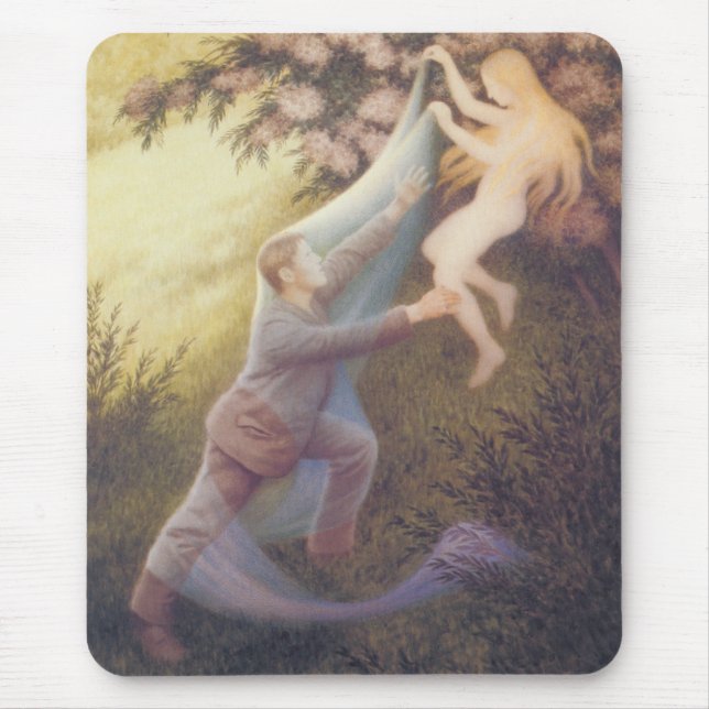 Fairy Dream (by Theodor Severin Kittelsen) Mouse Pad (Front)