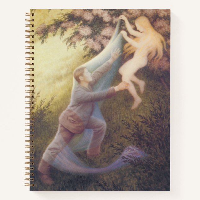 Fairy Dream (by Theodor Severin Kittelsen) Notebook (Front)
