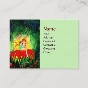 FAIRY DREAMING ON THE FLOWER BUSINESS CARD