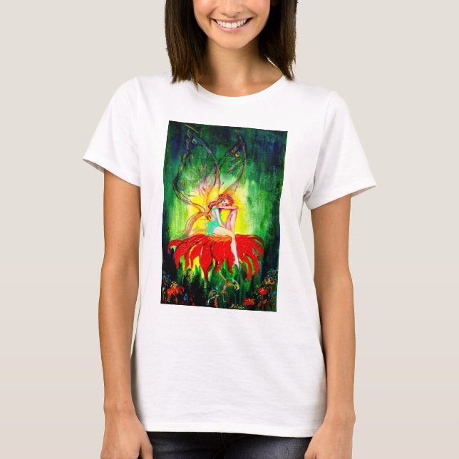 FAIRY DREAMING ON THE FLOWER T-Shirt (Front)