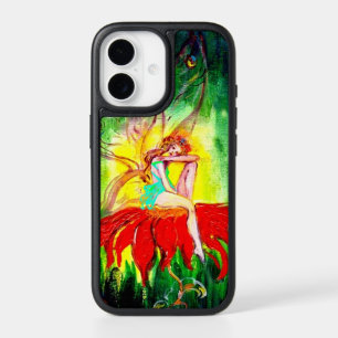 FAIRY DREAMING SUR ROUGE FLEURS ROUGE vert jaune O