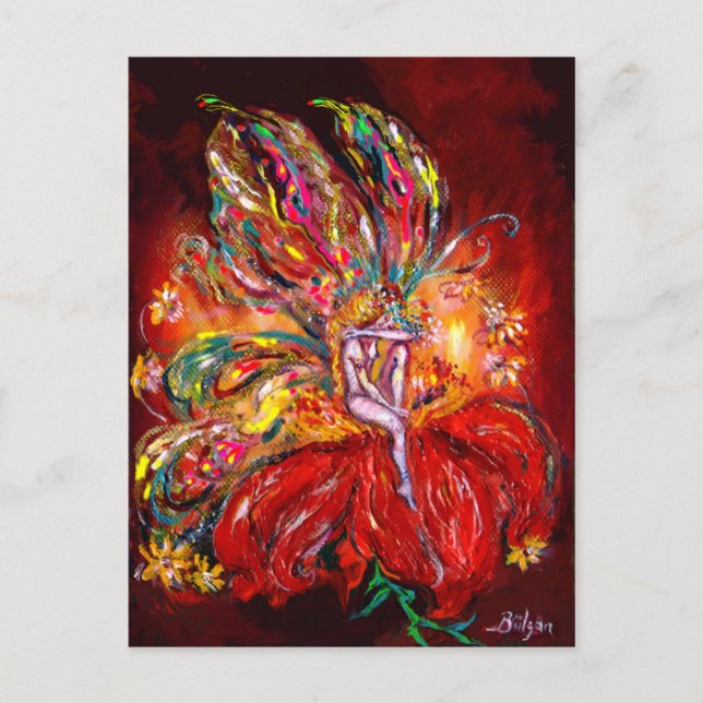 FAIRY EN ROUGE, carte postale (Devant)