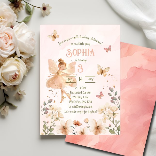 Fairy Enchanted Forest Birthday Invitation Card (Creator Uploaded)