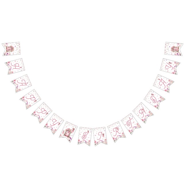 Fairy Enchanted Forest Birthday Party Bunting Flags (All)