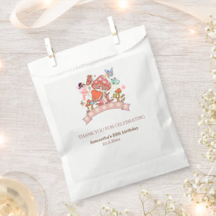  Fairy Enchanted Mashroom Minimal 1st Birthday  Favour Bag