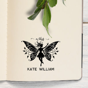 Fairy ex libris stamp