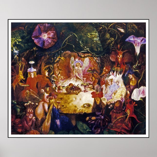 Fairy (Faerie) Poster Print:  Fairy Banquet (Front)