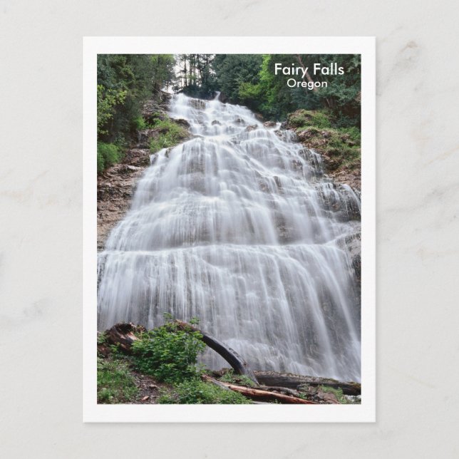 Fairy Falls, Oregon Postcard (Front)