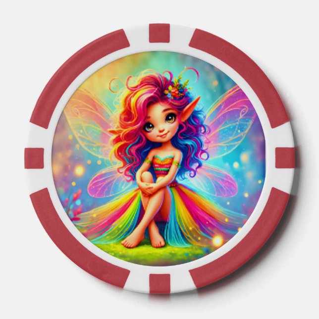Fairy Fantasy Poker Chips (Front)