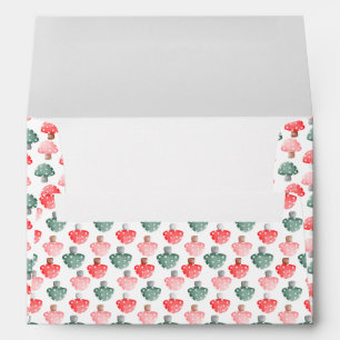 Fairy First Birthday Cute Colourful Mushroom Envelope
