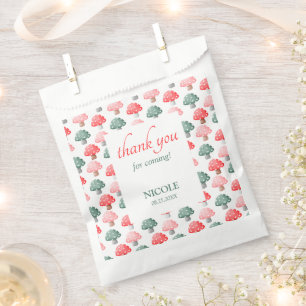 Fairy First Birthday Cute Colourful Mushroom Favour Bag