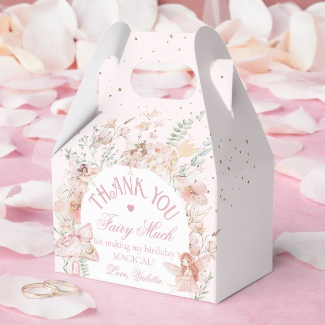 Fairy First Birthday Enchanted garden Whimsical Favor Box (Wedding)