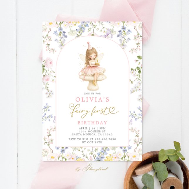 Fairy First Birthday Invitation (Creator Uploaded)