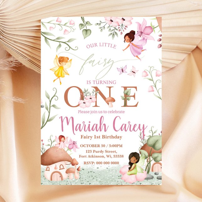Fairy First Birthday Invitation (Creator Uploaded)