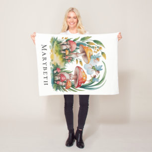 Fairy First Girl Birthday Party Gift Fleece Blanket