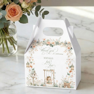 Fairy First Girl's Birthday Party Favor Box