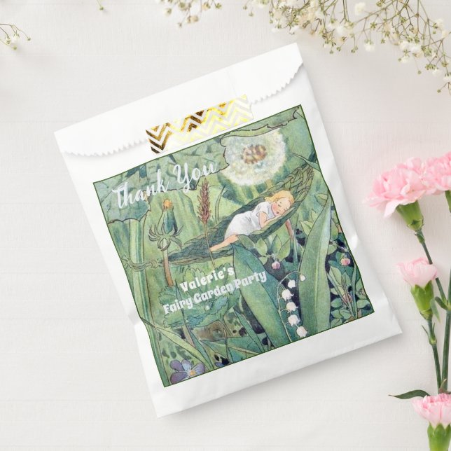 Fairy Floral Garden Enchanted Forest Girl Birthday Favour Bag (Sealed)