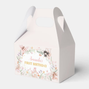 Fairy Floral Garden First Birthday Favour Box