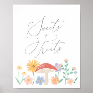 Fairy Floral Girl Birthday Sweets and Treats Sign
