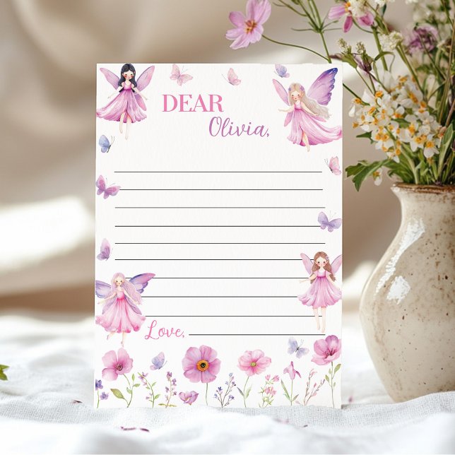 Fairy Floral Time Capsule Note Message Card (Creator Uploaded)