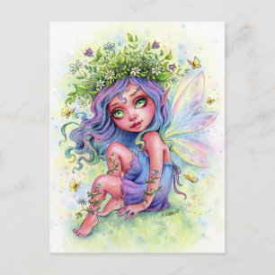 Fairy Flower Crown Postcard