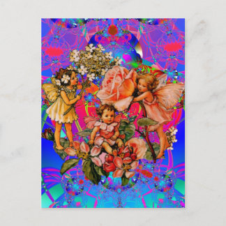 Fairy Flower Friends Postcard