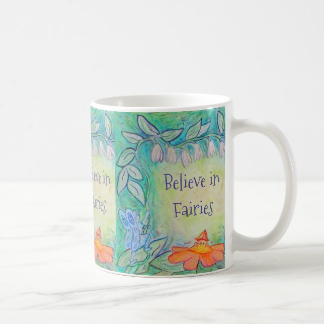 Fairy Flower Garden Art Custom Coffee Mug (Droite)