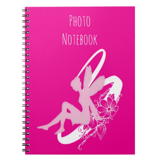 Fairy Flower Spiral Photo Notebook (Front)